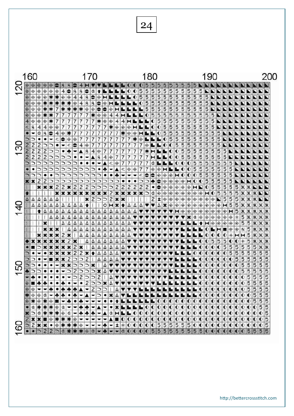Red Flower Cross-stitch Pattern - Part 2, Page 13