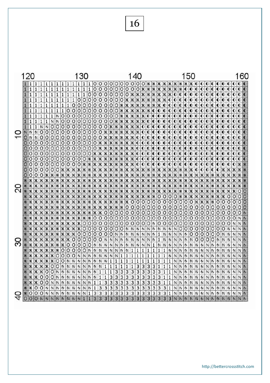 Red Flower Cross-stitch Pattern - Part 2, Page 5