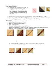 Maple Leaf Fun Quilting Pattern - Kari Schell, Page 2