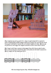 Document preview: 40k Castle Wall Ruin Print Templates