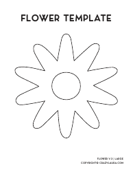 Document preview: Flower Template - Ten Petals