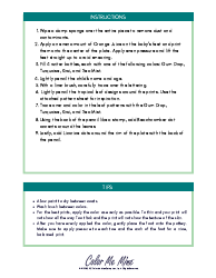 Footprint Tropical Leaf Plate Pattern Template - Color Me Mine Enterprise, Page 2