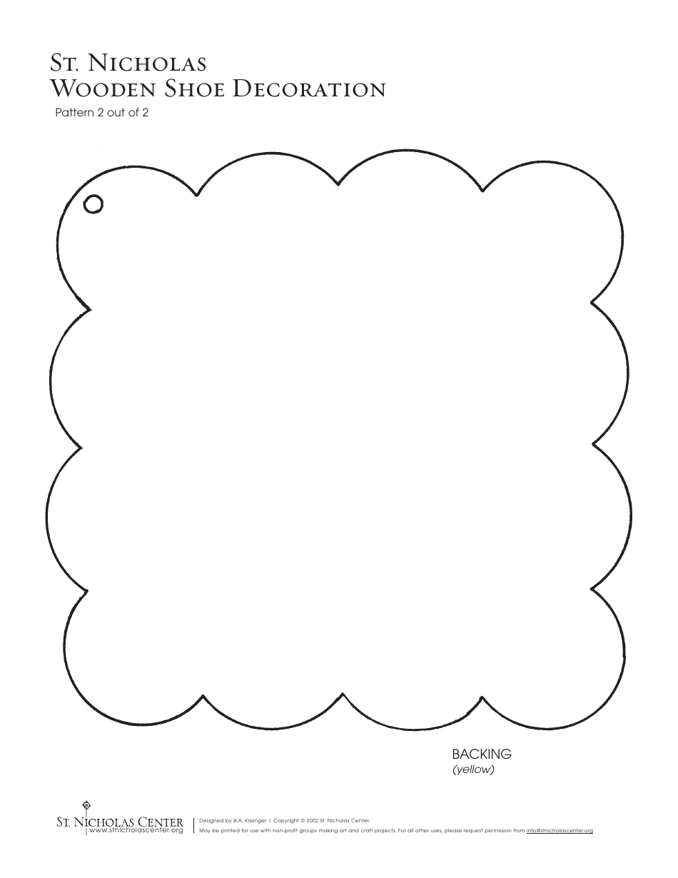St. Nicholas Wooden Shoe Decoration Templates - St. Nicholas Center, Page 3