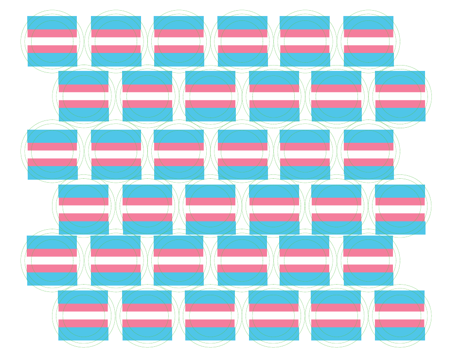 Trans Pride Flag Button Templates, Page 1