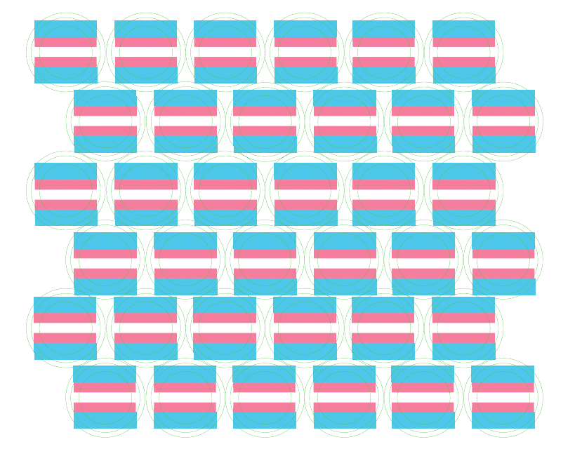 Trans Pride Flag Button Templates