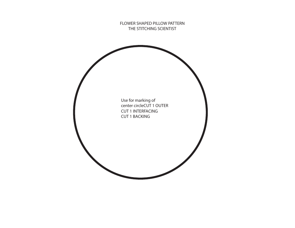 Flower Shaped Pillow Pattern Templates, Page 3