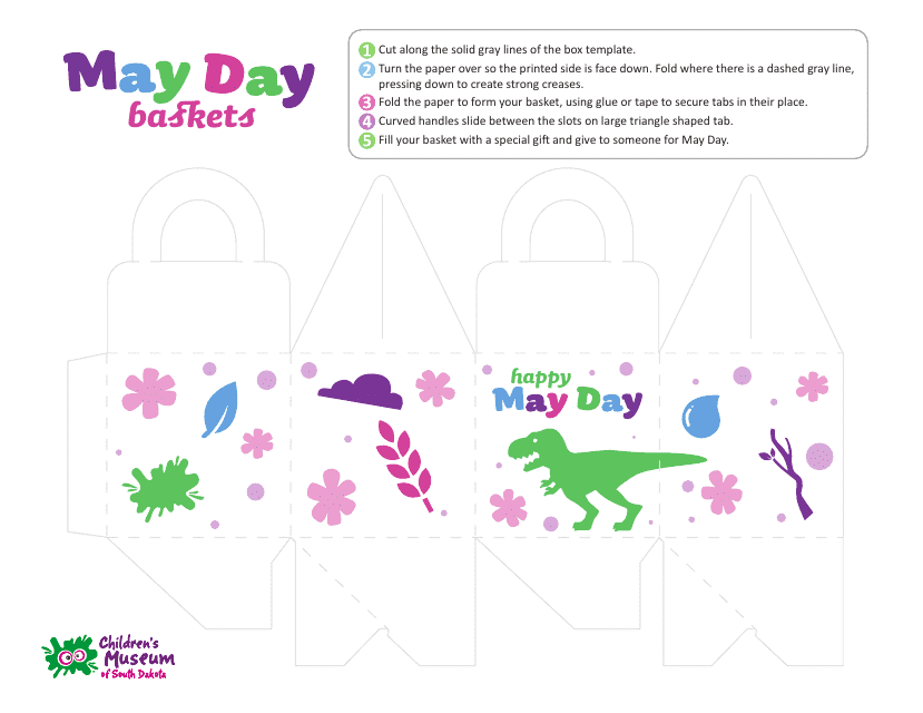 May Day Basket Template
