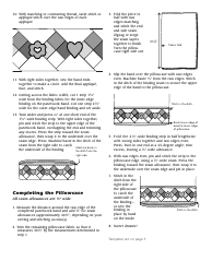 Hearts &amp; Flowers Pillowcase Pattern Templates - Barbara Weiland, Page 2