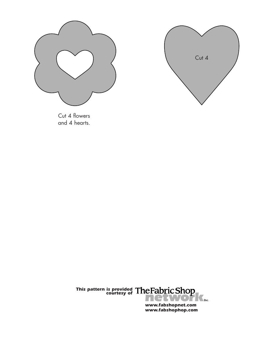 Hearts  Flowers Pillowcase Pattern Templates - Barbara Weiland, Page 3