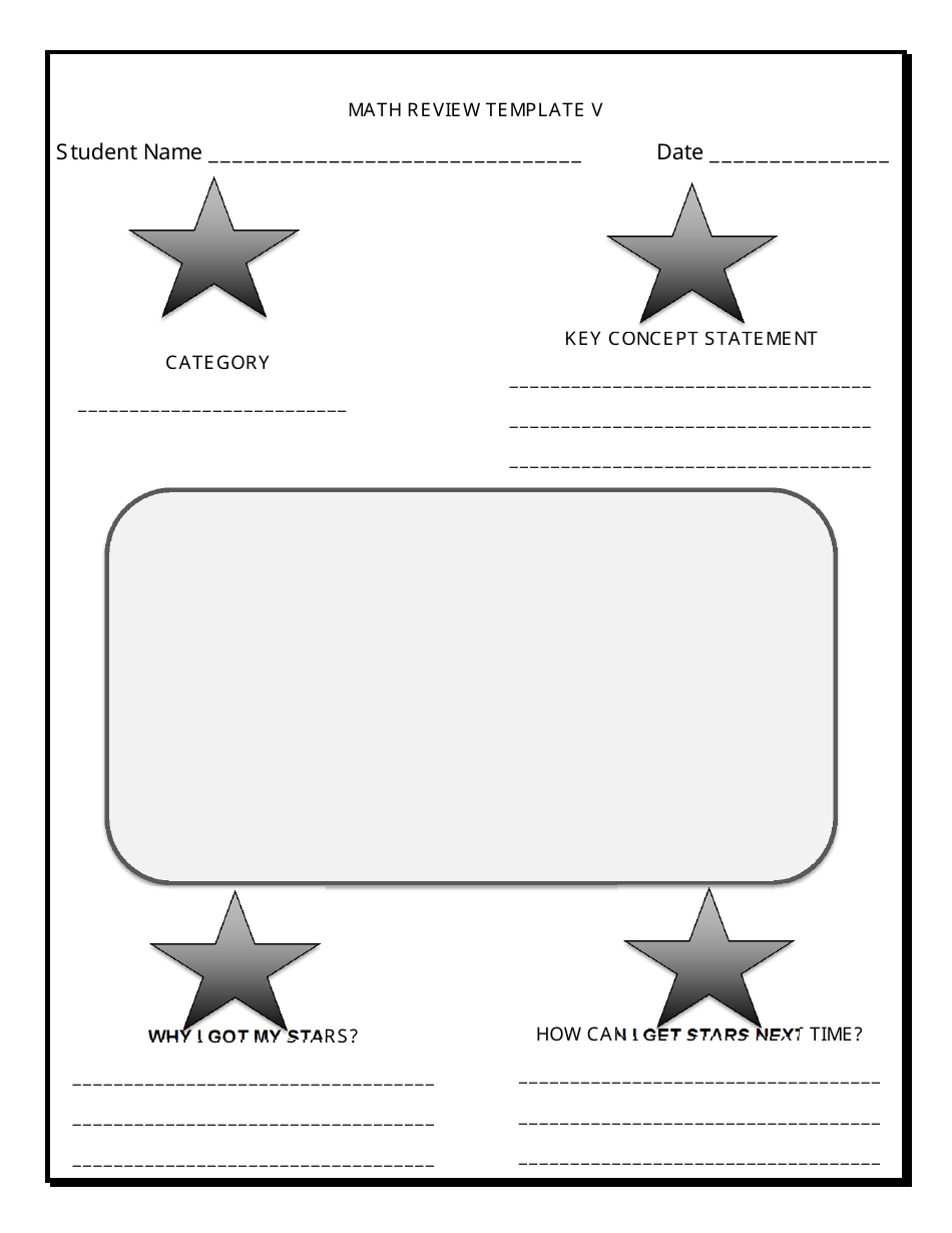Math Review Templates, Page 5