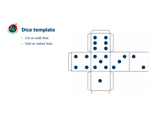 Document preview: Dice Template - Blue