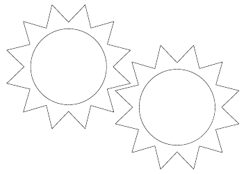 Paper Sun Template, Page 2