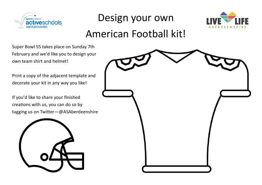 American Football Kit Template