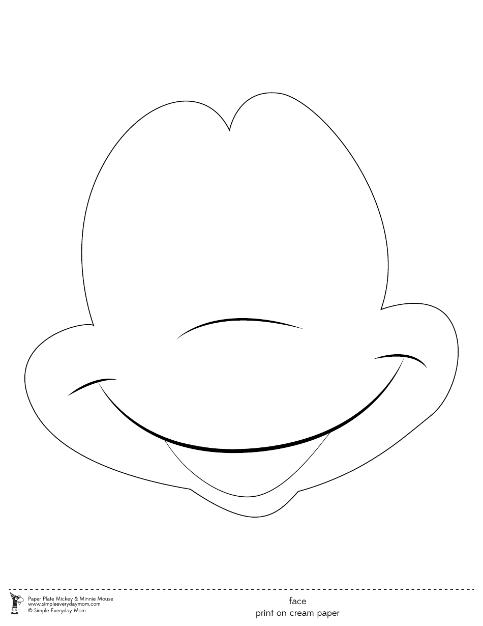 Paper Plate Mickey  Minnie Mouse Templates, Page 4