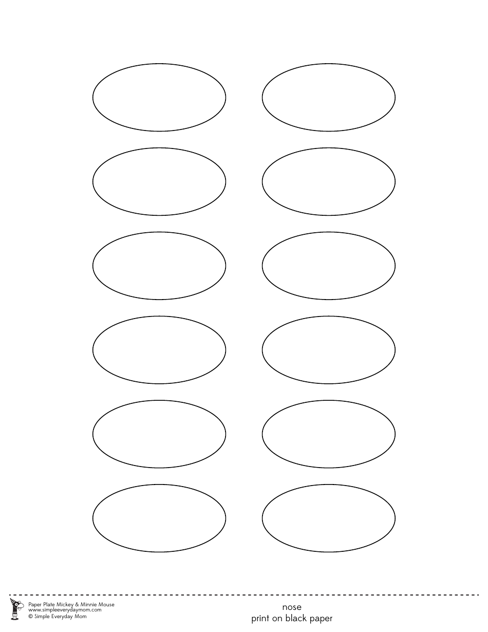 Paper Plate Mickey  Minnie Mouse Templates, Page 5