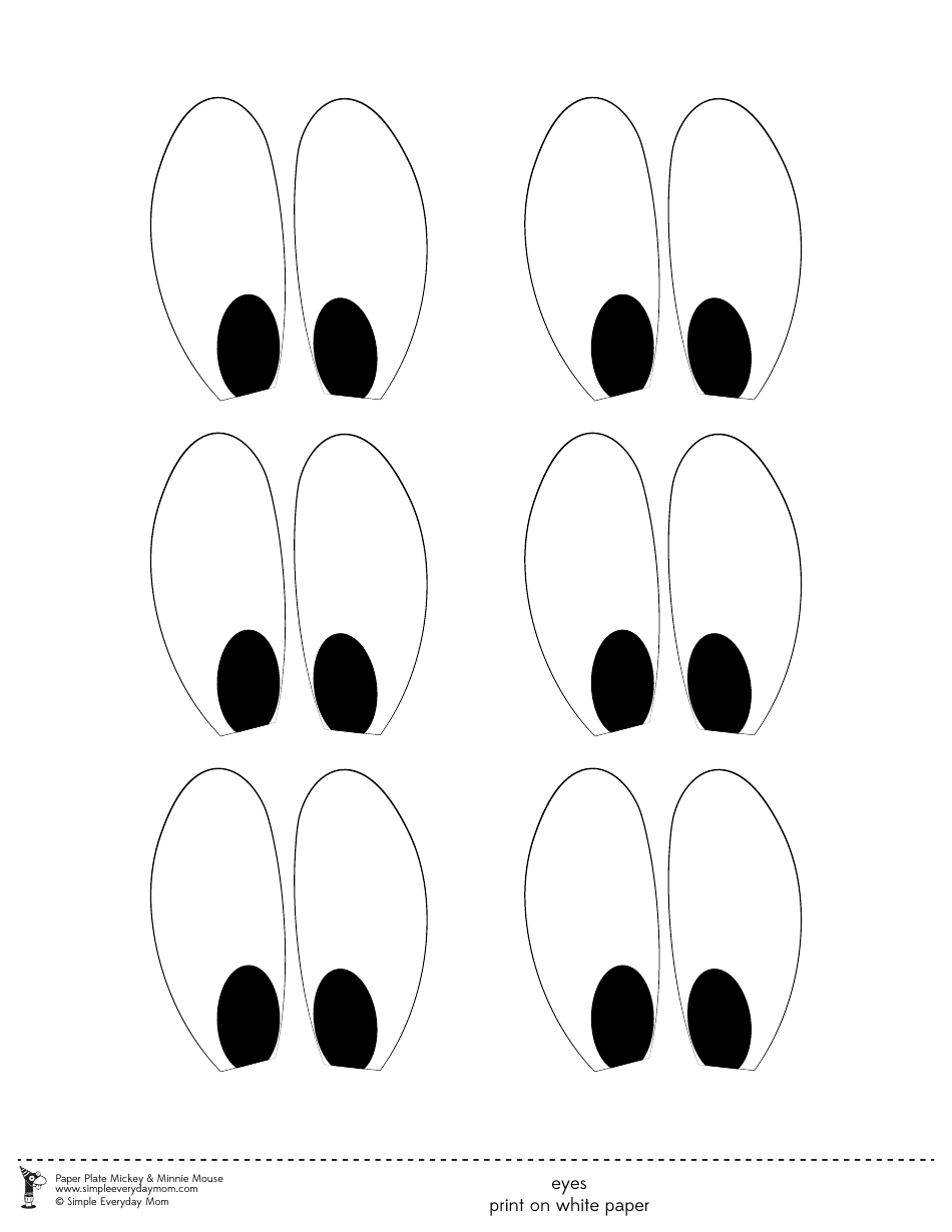 Paper Plate Mickey  Minnie Mouse Templates, Page 6