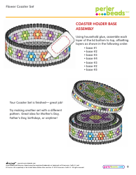 Perler Beads Flower Coaster Set Patterns, Page 9
