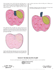 Apple Pillow Sewing Template, Page 3