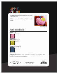 Apple Pillow Sewing Template, Page 8