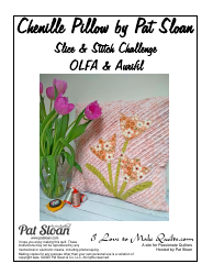 Document preview: Chenille Pillow Quilting Template