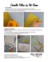 Chenille Pillow Quilting Template, Page 3
