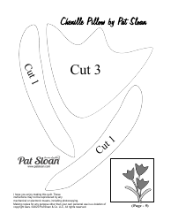 Chenille Pillow Quilting Template, Page 5