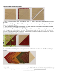 Turning Leaves Quilt Pattern, Page 2