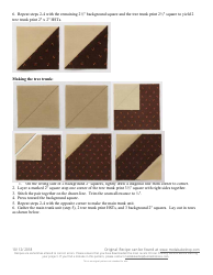 Turning Leaves Quilt Pattern, Page 3