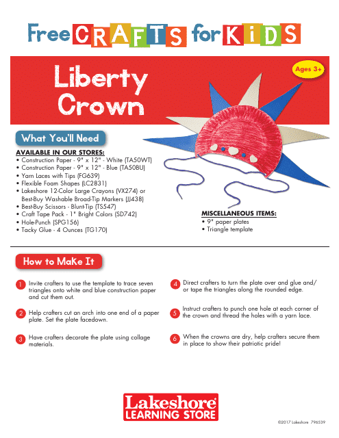 Liberty Crown Template - Printable Image Preview