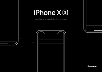 Iphone Xs Wireframe Template