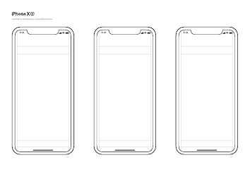 Iphone Xs Wireframe Template, Page 2