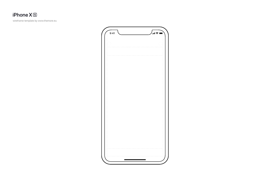 Iphone Xs Wireframe Template, Page 4