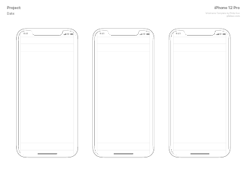 Iphone 12 Pro Wireframe Templates, Page 3