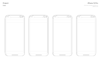 Iphone 12 Pro Wireframe Templates, Page 4