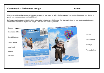 Document preview: Dvd Cover Design Template