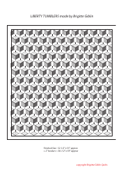 Liberty Tumblers Quilt Pattern Templates, Page 3