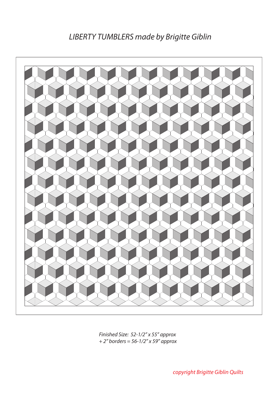 Liberty Tumblers Quilt Pattern Templates, Page 3