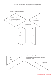 Liberty Tumblers Quilt Pattern Templates, Page 5