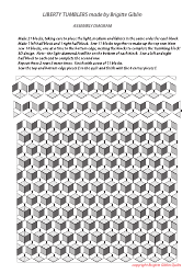 Liberty Tumblers Quilt Pattern Templates, Page 7