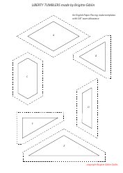 Liberty Tumblers Quilt Pattern Templates, Page 8