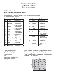 Tumbling Blocks Quilt Pattern Templates, Page 3