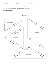 Tumbling Blocks Quilt Pattern Templates, Page 6