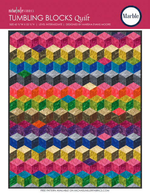 Tumbling Blocks Quilt Pattern Templates - Elegant designs for a stunning quilt