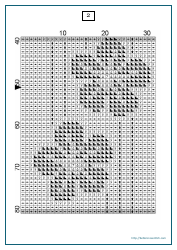 Flowers Bookmark Cross-stitch Pattern, Page 3