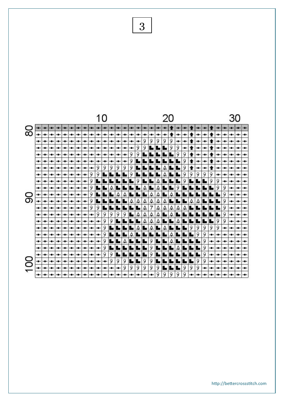 Flowers Bookmark Cross-stitch Pattern, Page 4