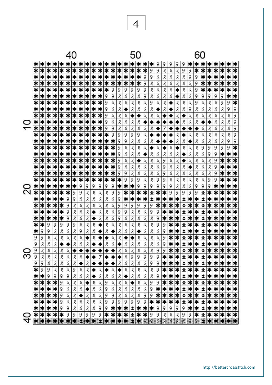 Flowers Bookmark Cross-stitch Pattern, Page 5