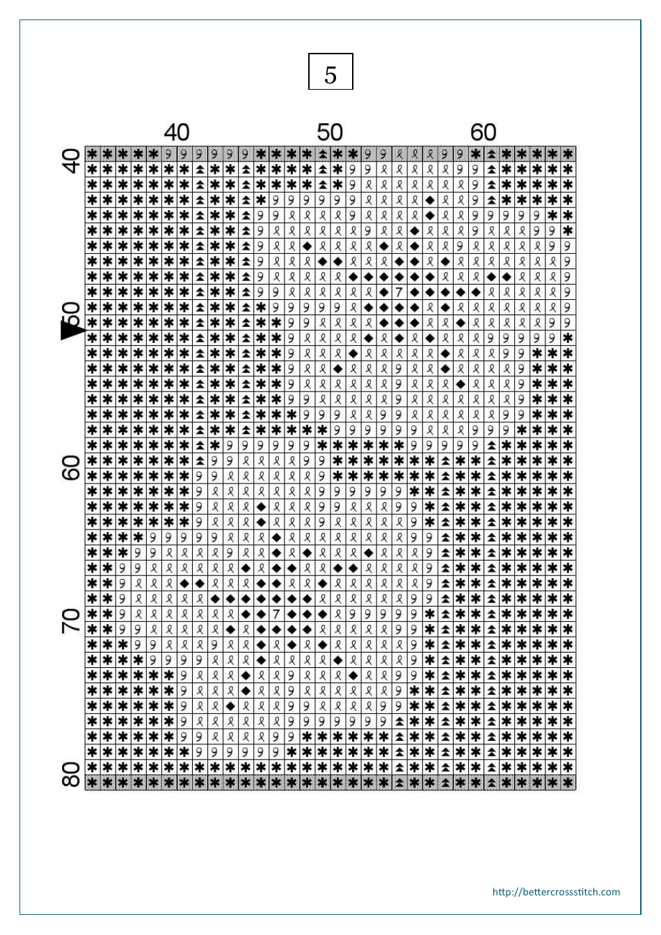 Flowers Bookmark Cross-stitch Pattern, Page 6