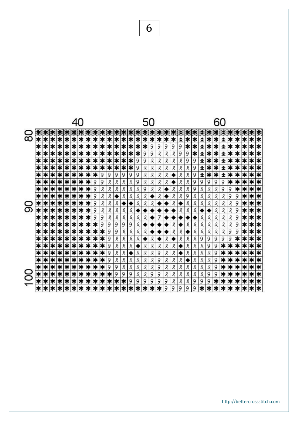 Flowers Bookmark Cross-stitch Pattern, Page 7