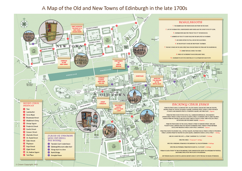 Edinburgh Sedan Chair Template Preview