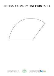 Document preview: Dinosaur Party Hat Template